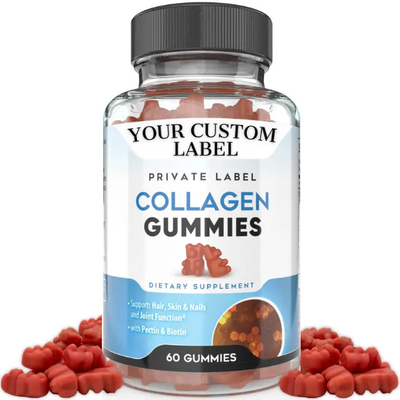 Anti Aging Biotin Collagen Keratin Gummies Supplement For Skin Hair Nail